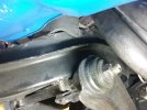 Right side engine mount tacked on crossmember 20160611_162502.jpg