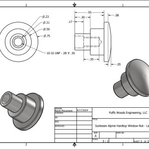 Sunbeam Alpine Hardtop Window Nut DWG - Large.jpg