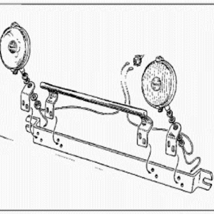 Alpine Fog Light Brackets w/ Support Bar