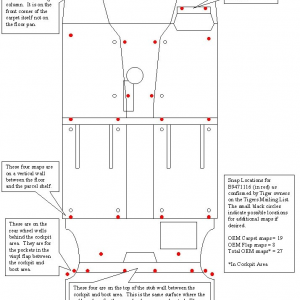 Alpine SV Carpet Snaps Diagram